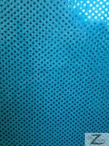 Small Confetti Dot Sequin Fabric Turquoise