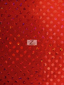 Red Sequins Spandex Fabric