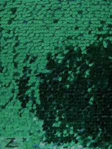 Hunter Green Shiny Drop Sequins Fabric