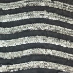 Curvy Nylon Sequins Fabric Silver