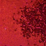 Drop Sequins Fabric Red
