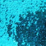Drop Sequins Fabric Turquoise