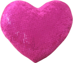 Valentine’s Day Sequins Fabric Heart