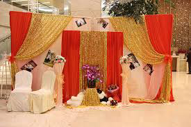 Sequins Fabric Wedding Decoration