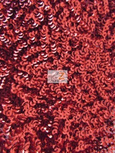 Scale Sequins Fabric Red
