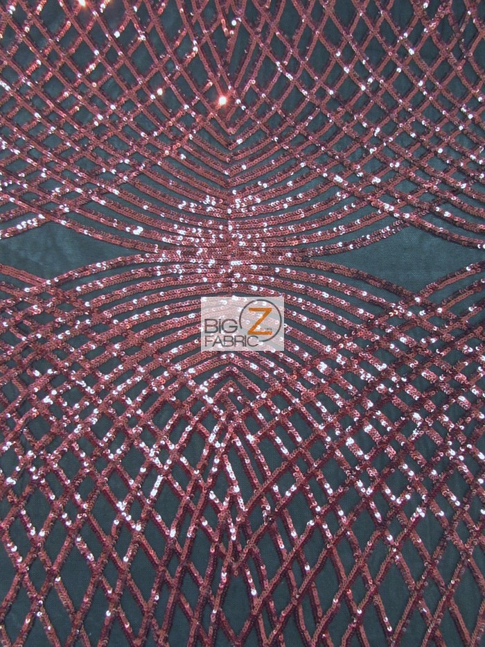 Unique Diamond Lace Sequin Dress Fabric | Sequins Fabric