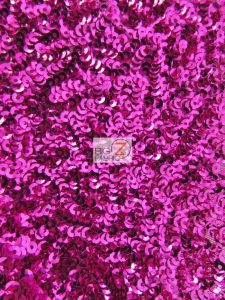 Scale Sequins Fabric Fuchsia