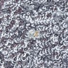 Scale Sequins Mesh Fabric Charcoal
