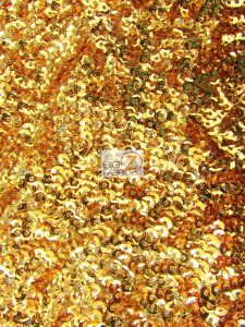 Scale Sequins Mesh Fabric Gold