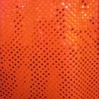 Small Confetti Dot Sequin Fabric Neon Orange