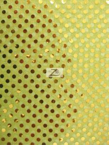 Small Confetti Dot Sequin Fabric Yellow