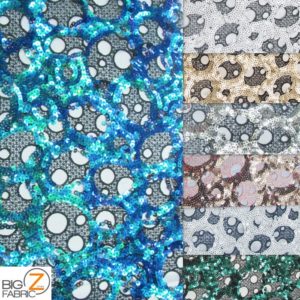 Circular Bombshell Sequins Lace Fabric