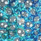 Circular Bombshell Sequins Lace Fabric Mermaid