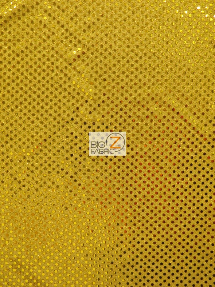 Dark Gold Small Confetti Dot Sequins Fabric