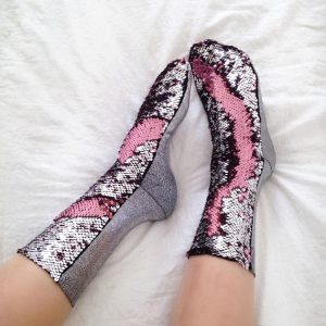 Reversible Sequins Socks